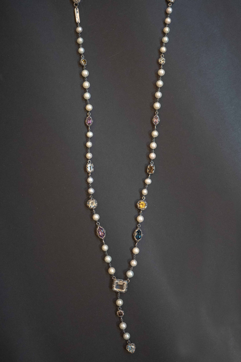 Collana con perle naturali