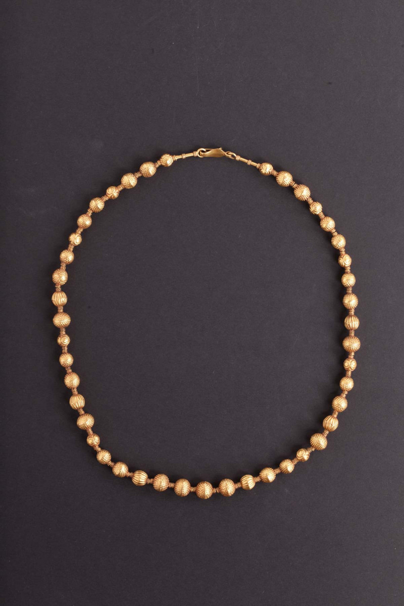 Collana in grani d'oro. India
